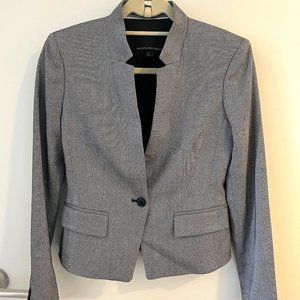 Black & White Herringbone Blazer